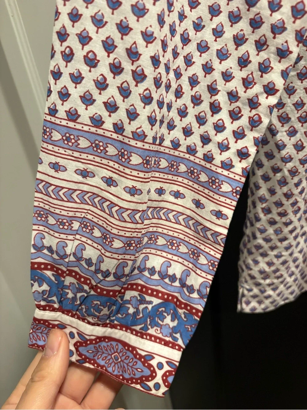 J. Crew paisley Printed Peasant Tunic tassels nwt light weight size 4